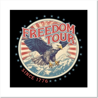 Freedom Tour Eagle 4th of July America Posters and Art